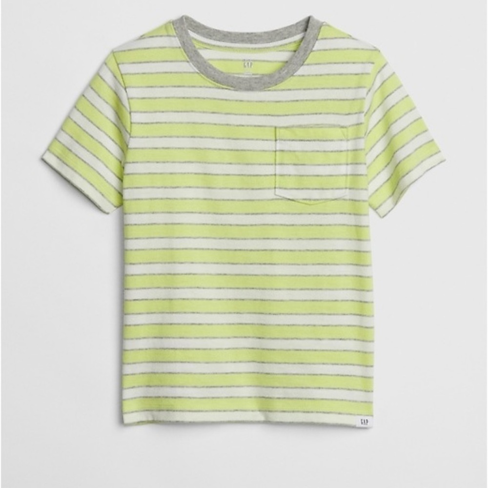 GAP| Kids Stripe Pocket Short Sleeve T-Shirt- Size 3T